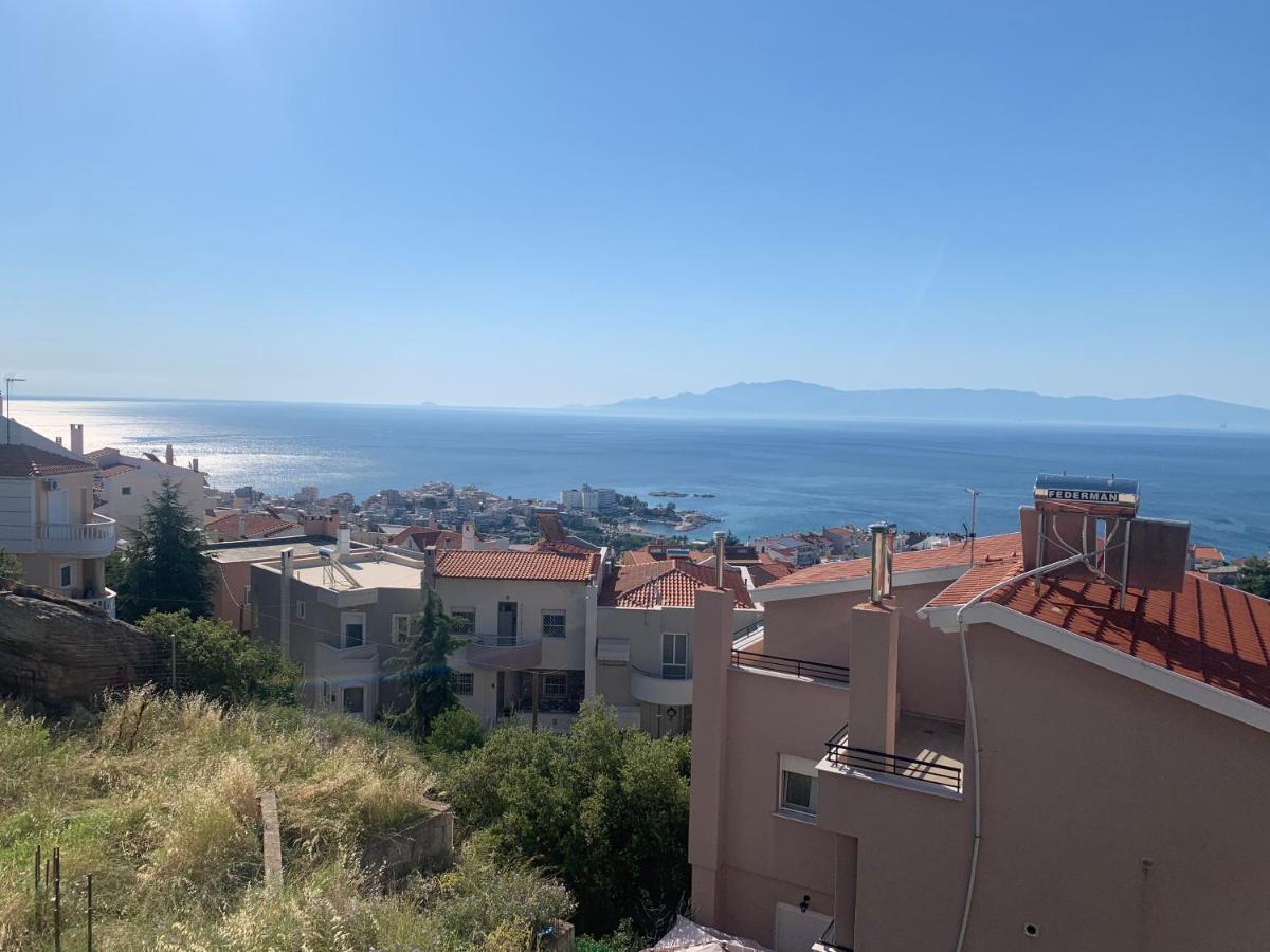 Breathtaking Sea View Lejlighed Kavala Eksteriør billede